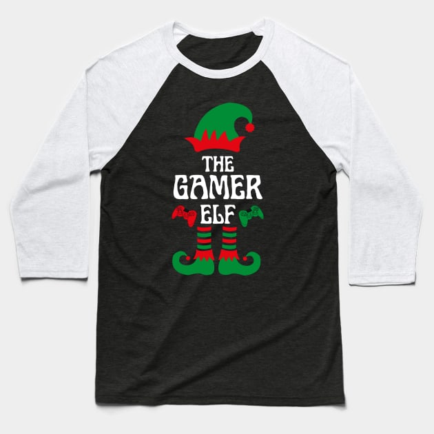 THE GAMER ELF Baseball T-Shirt by ZhacoyDesignz